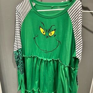 Green Grinch women’s dress